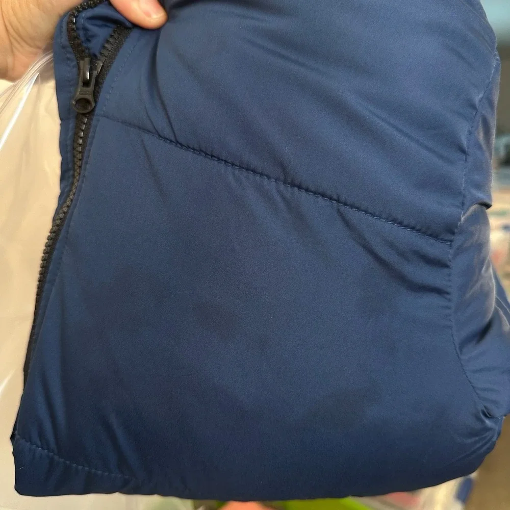 Old Navy Boys XL 14-16 Navy Blue Water-Resistant Hooded Puffer‎ Jacket NWT